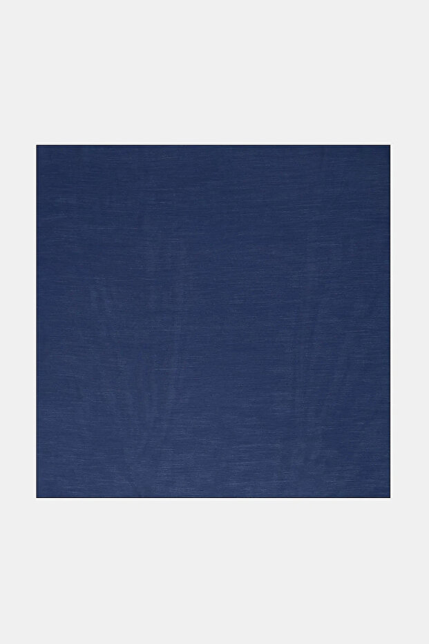 Viscose Blend Scarf Navy Blue