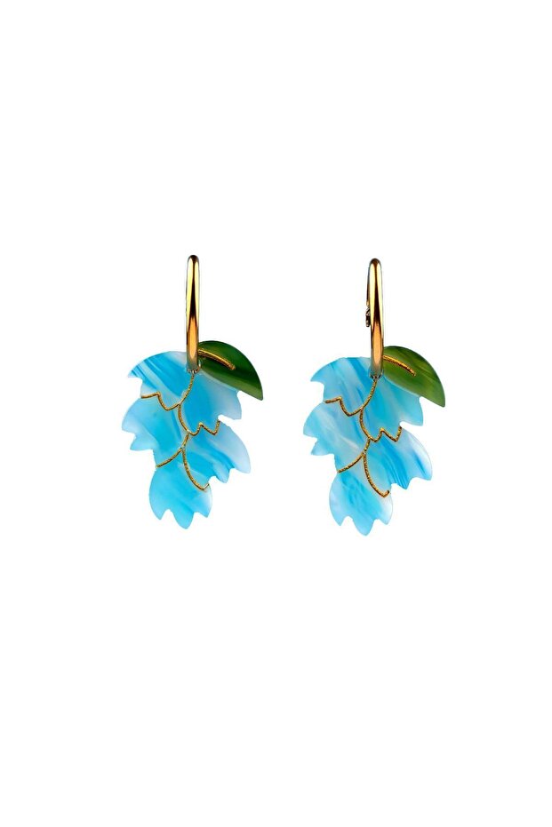Grape Cluster Luxury Bone Dangle Earrings