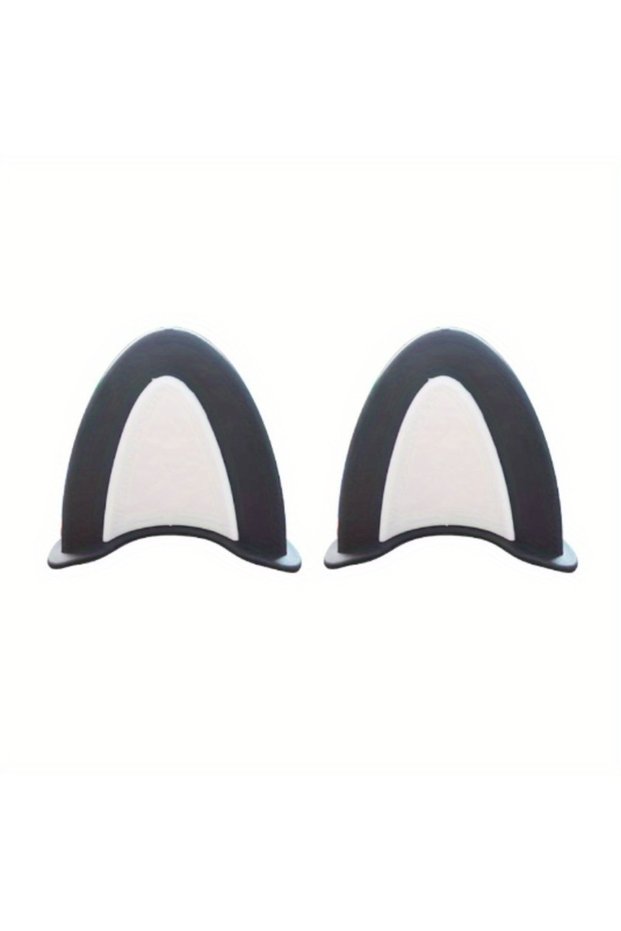 2pcs Black Grey 2pcs Cute Decorations for Car Steering Wheels and Interior Products