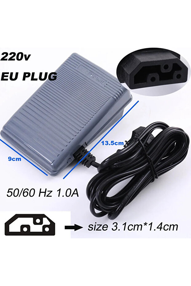 220V Model5 Sewing Machine Foot Pedal Speed Adjustor Controller Motor Part Control Switch PowerCord
