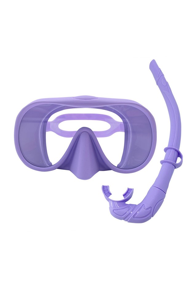 PURPLE Diving Facial Mirror, Anti-Fog 180° Snorkeling Facial Mirror,HDDeep Water Diving Mask Diving