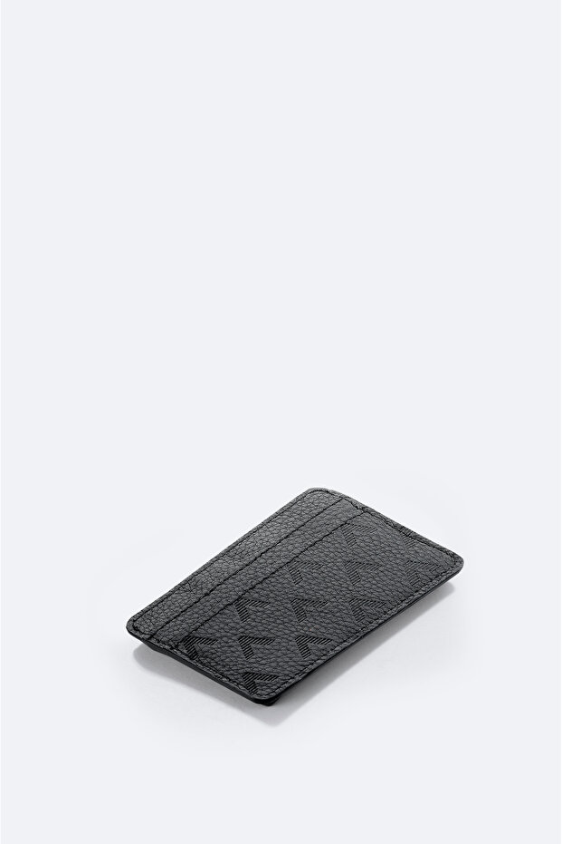 Men's Black Leather Business Card Holder B009553