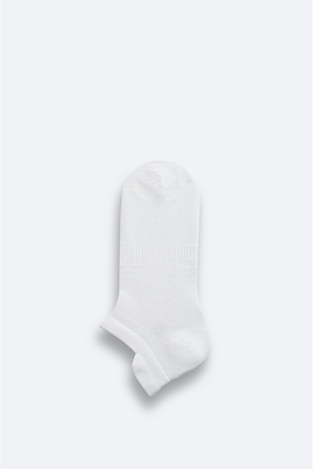 Men's White Bamboo Booties Socks B008530
