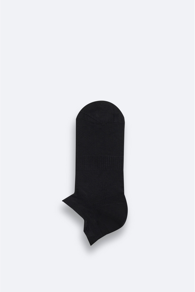 Men's Black Bamboo Booties Socks B008530