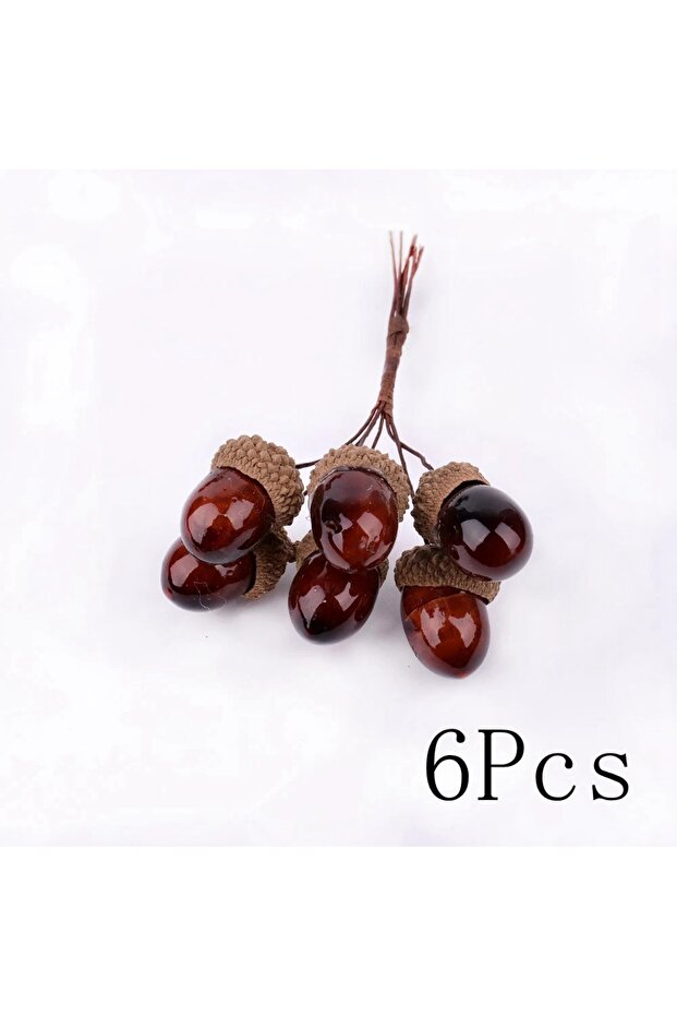 18Pcs 6Pcs bunch 6/18Pcs Artificial Pinecone Christmas Decorations Plant Party Home Decor Xmas Tree