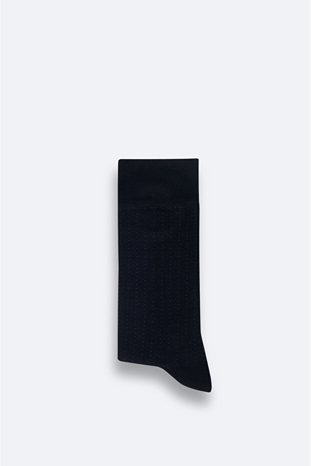 Men's Black Patterned Bamboo Socks A42Y8518