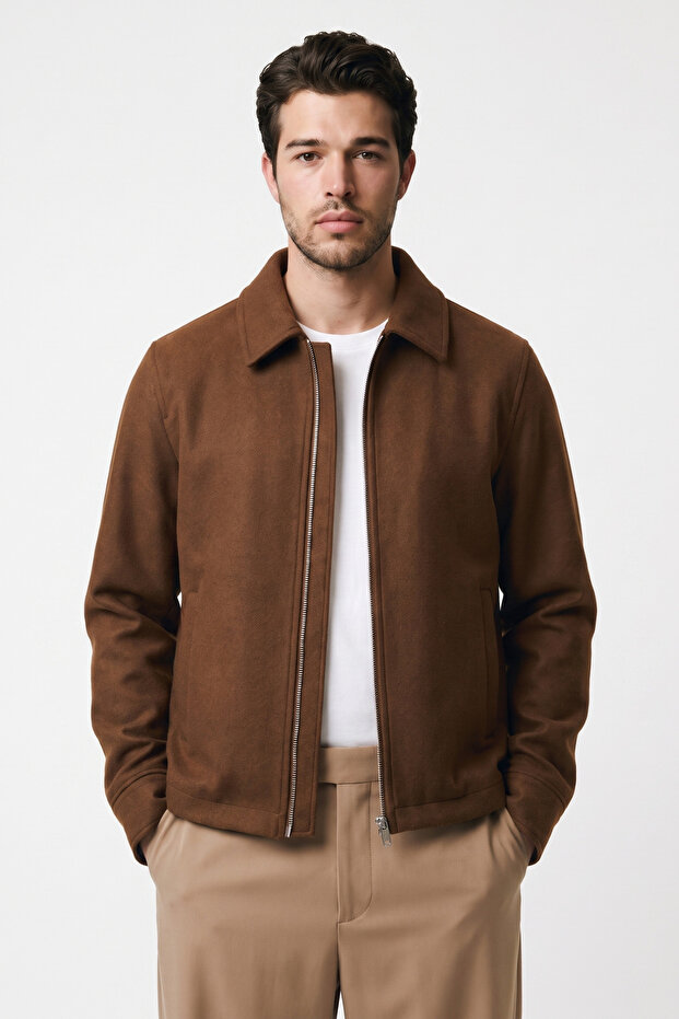 Men's Regular Fit Quilted Premium Imported Fabric Cashmere Jacket