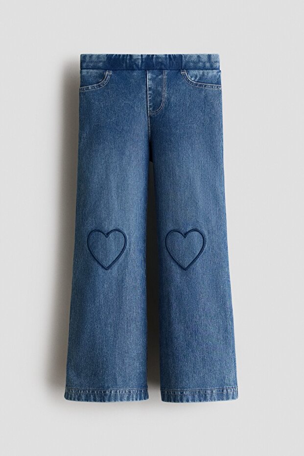 Kot Görünümlü Geniş Jegging