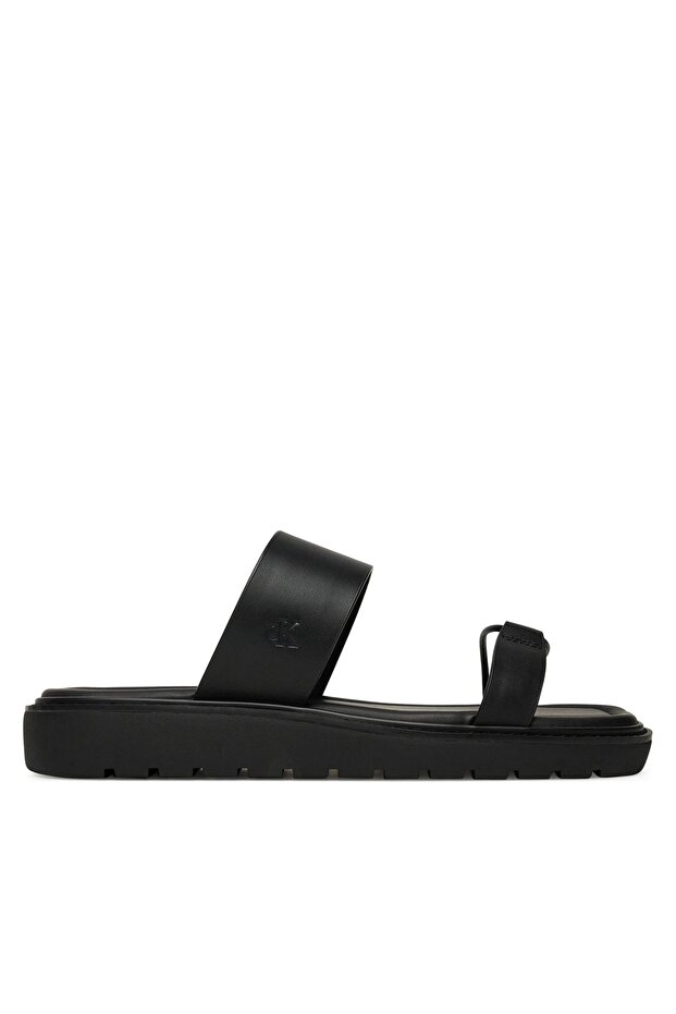 Women's Black Flat Sandals