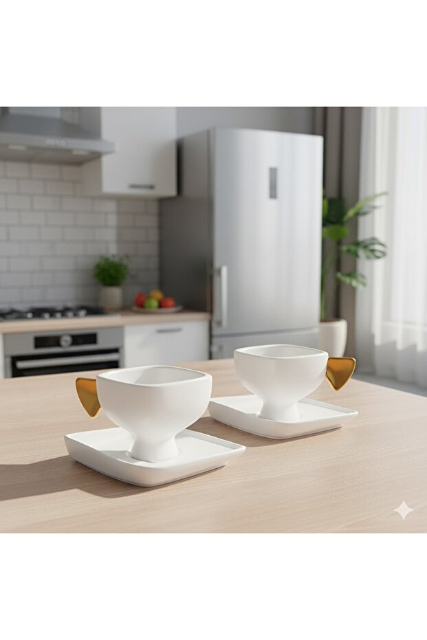 Glide Gold 2-Person Coffee Cup Set