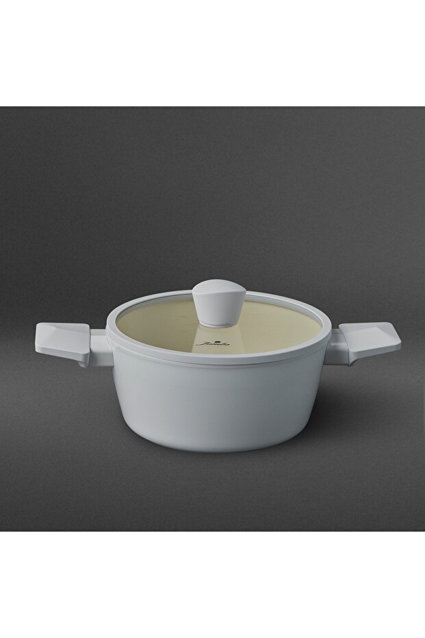 Swiss Crystal Light Grey Deep Pot 20 cm