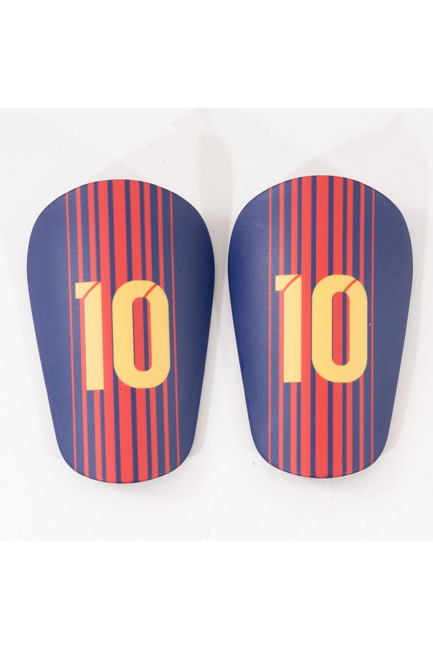S 2pcs blue red 10 2pcs Mini Football Shin Pad Non-slip Shock Absorbing Leg Protector Men Women Kids