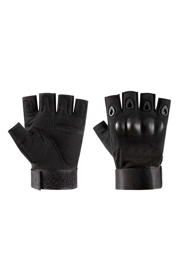 L black Half Finger Men Gloves Outdoor Military Tactical Gloves Sports Shooting Hunting Airsoft Moto