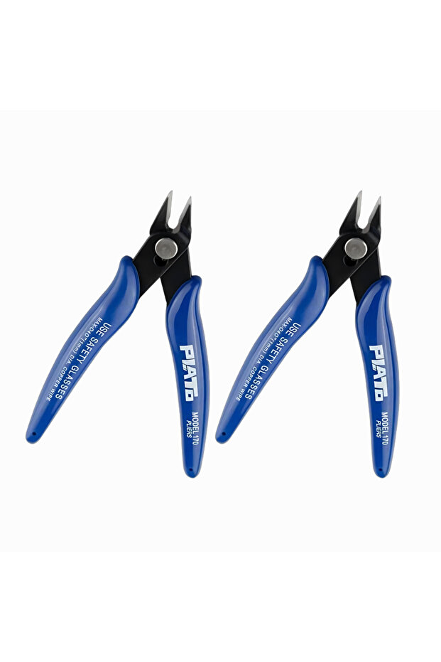 2pcs 5-In Flush Metal Side Cutter Precision Shear Mini Nose Cutting Plier Electrical Wire Cutters Sn