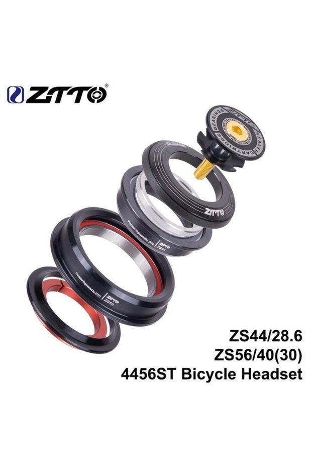 4456ST MTB Road Bicycle Headset CNC 1 1/8"-1 1/2" 1.5 Tapered 28.6 Straight Tube Bike Fork