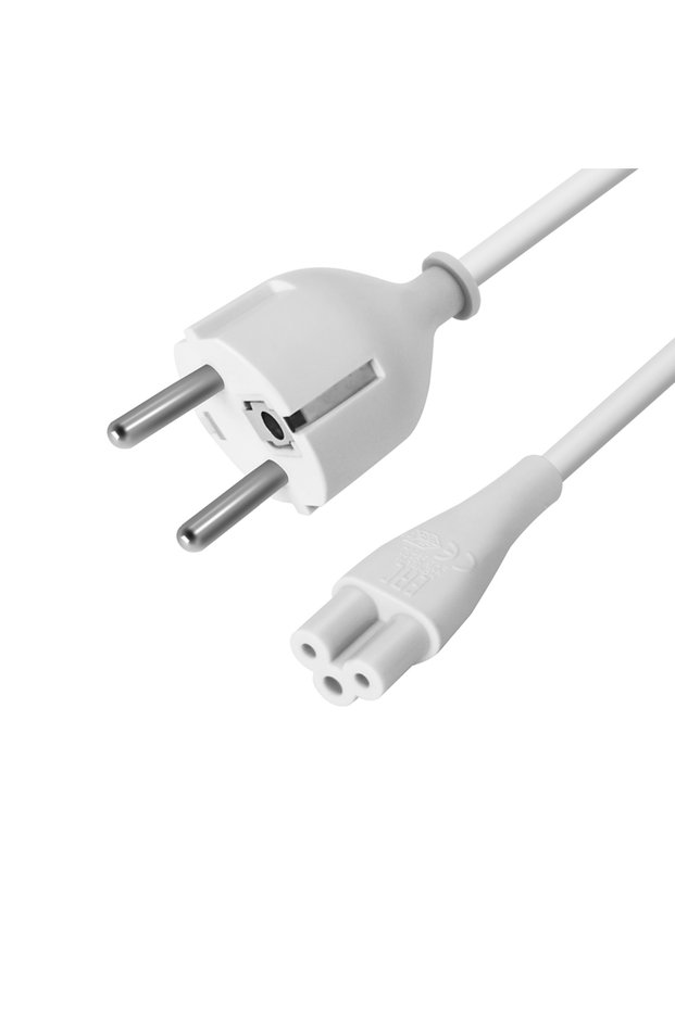 1.8M 18 AWG see remark EU Power Cord 3-Prong EU Schuko to C5 power cable EU C5 Cloverleaf Power Cord
