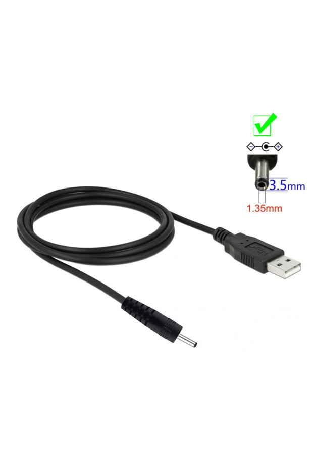 USB to DC Power Cable 3.5X1.35mm USB to 3.5mmX1.35mm DC charging Cord lead USB 2.0 A Male To DC 3.5