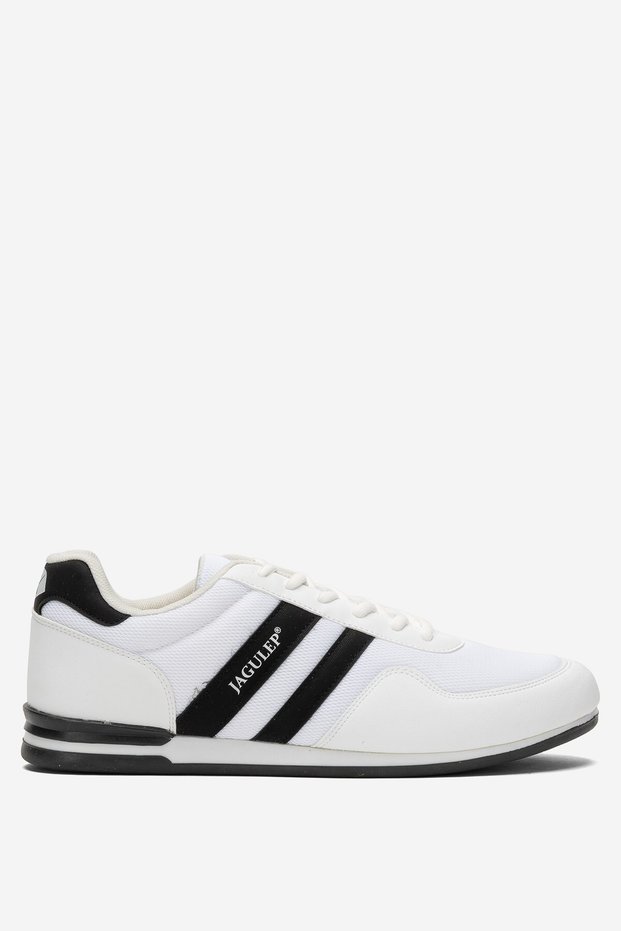 Unisex Airfile Thin Sole Sports Shoes White - Black