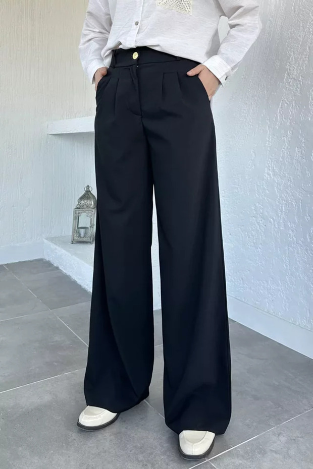 Pleated Belt Accessory Hijab Fabric Pants