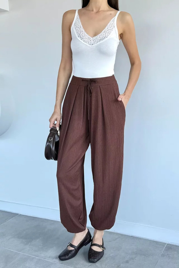Elastic Waist Shalwar Trousers