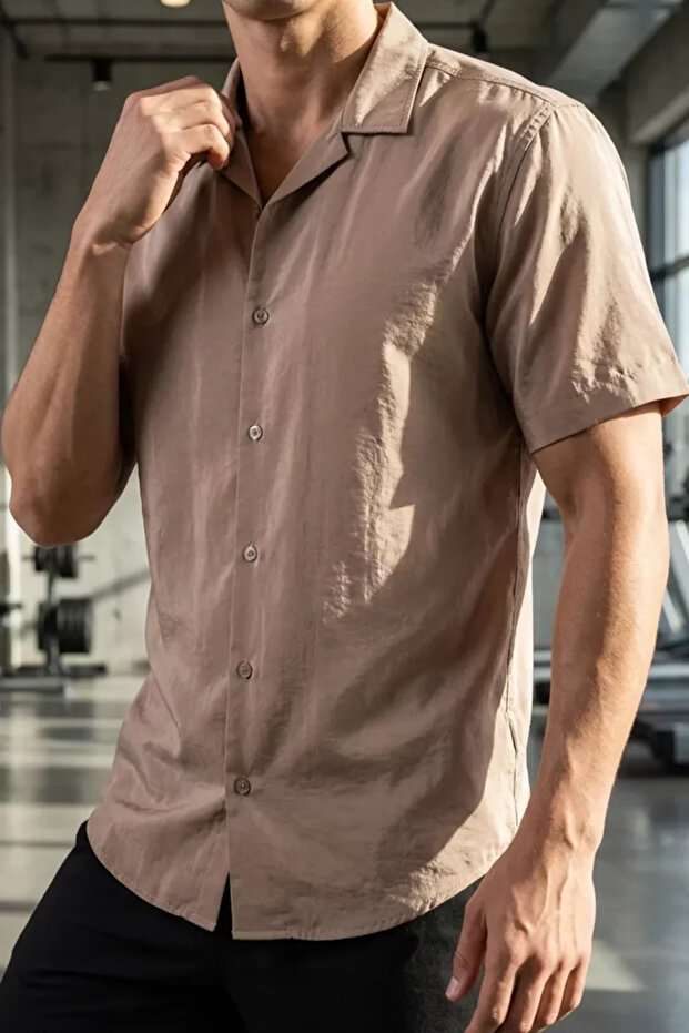 Men's Apache Collar Short Sleeve Shirt
