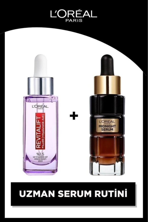 Revitalift Filler 1.5% Pure Hyaluronic Acid Anti-Wrinkle Serum & Midnight Serum