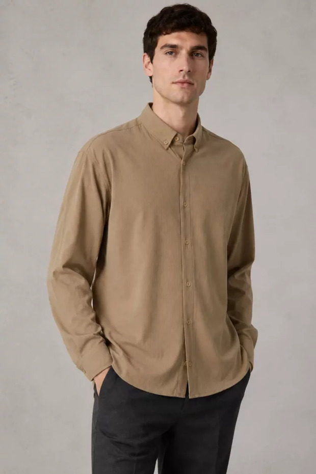 Striped Pattern Men's Long Sleeve Shirt