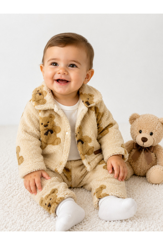 Bear and Lamb Baby Boy Set