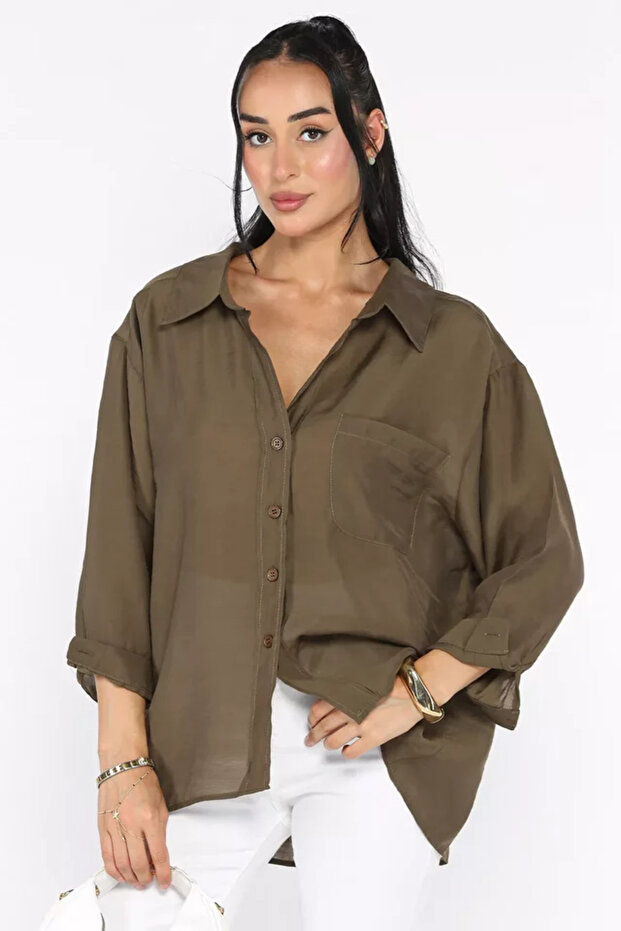 Perry Women's Off-Shoulder Oversized Shirt