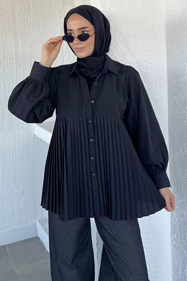 Gülseli Hijab Pleated Shirt