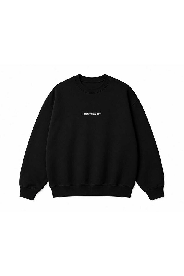 Unisex 3 Thread Threaded 100% Cotton Oversize Hoodless Basic Sweatshirt