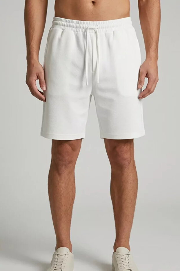 Men's Shorts with Elastic Waist and Laces