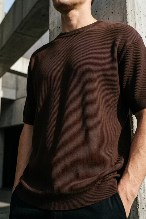 Selanik Knitted Men's Knitwear T-Shirt