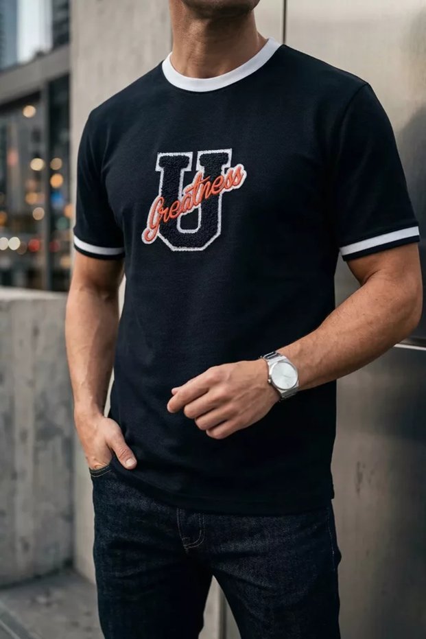 Men's Crew Neck Printed T-Shirt
