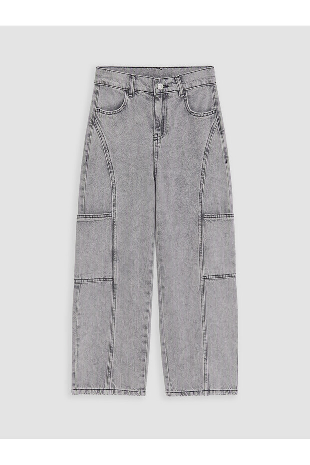 Gray wide fit boy's jeans