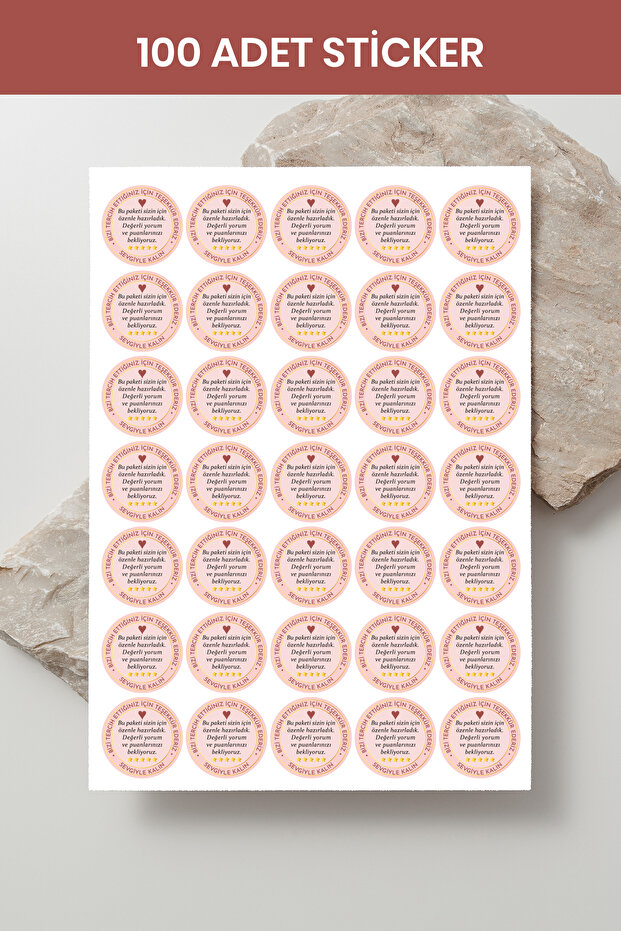 100 Pcs Thank You Stickers Packaging Shipping Decal Pyt0Kstk1540