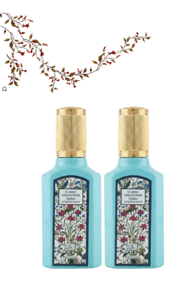 قطعتان من عطر فلورا الجميل الأبيض 25 مل