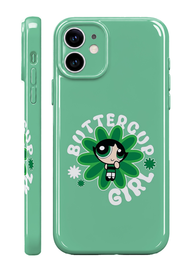 iPhone 12 Butter Cup Girl Protect Slim Glossy Full Covering Print Camera Protected Phone Case