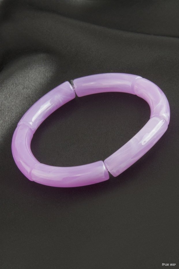 Ilkestor Zr Model Plastic Cylinder (10032) Bracelet Lilac