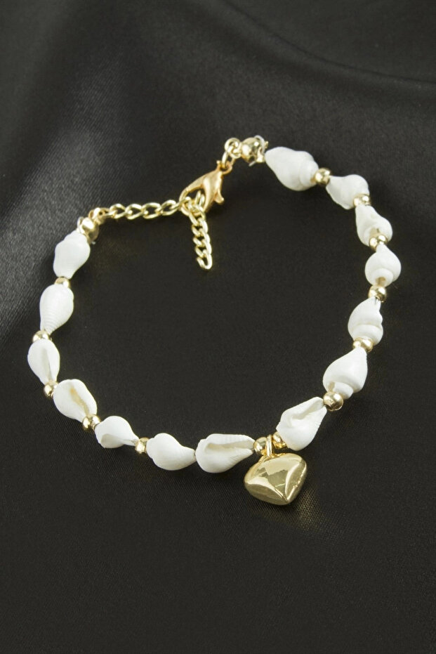 Heart Seashell Bracelet