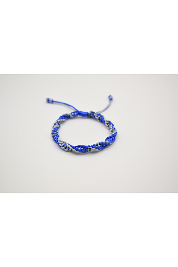 Blue Silver Spiral