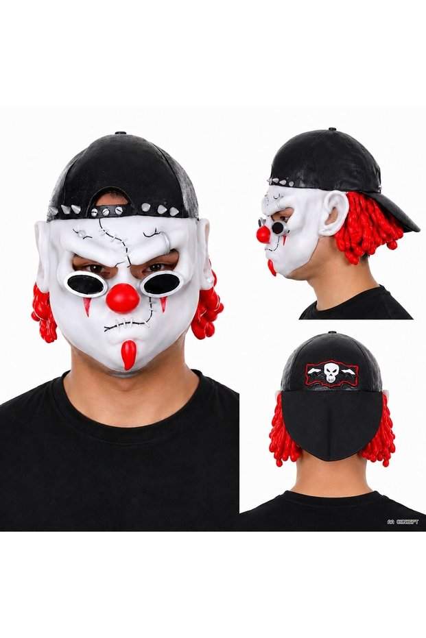 Aconcept Street Gang Latex Bandit with Hat (05206) Horror Mask