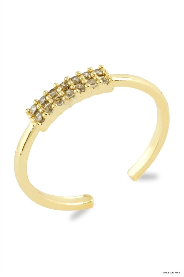Zngzrmll Rectangular Stone (23106) Ring Yellow