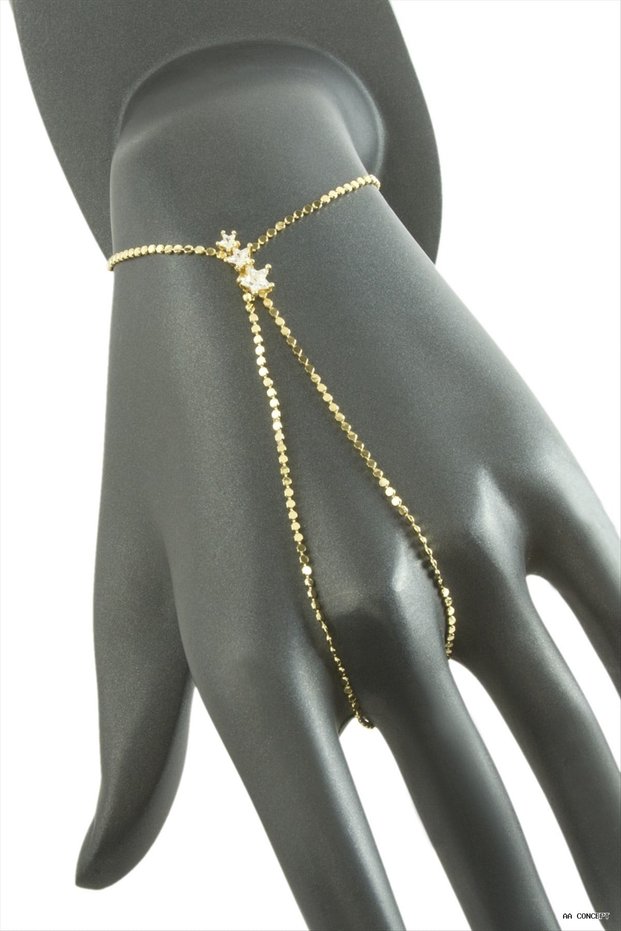 Concepta Star Zircon Stone Luxury Steel (01129) Şahmeran Yellow