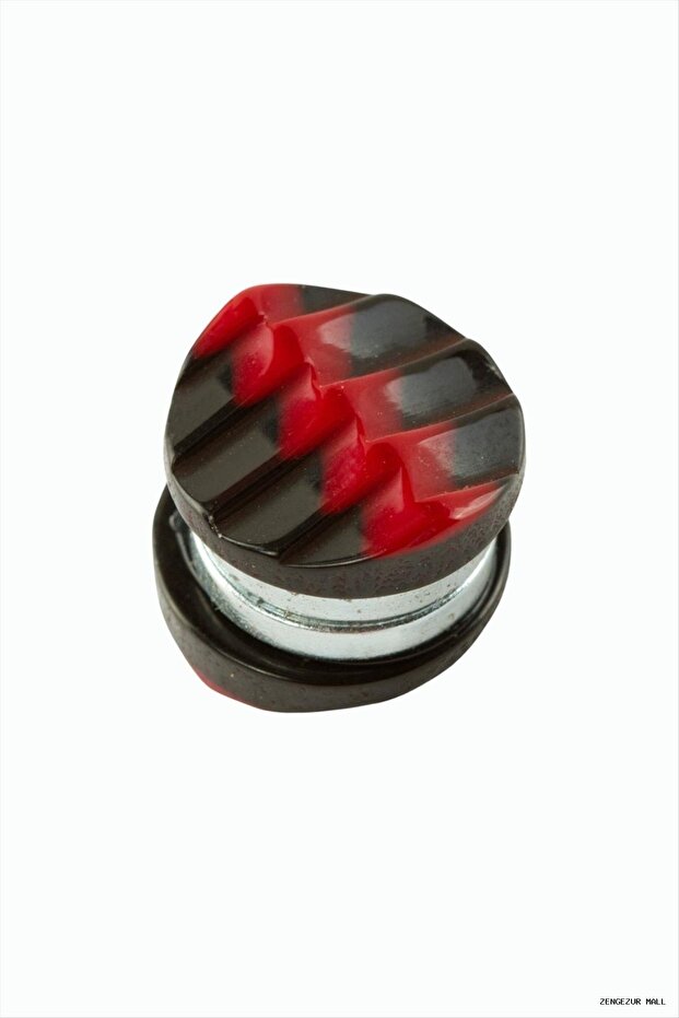 Zngzrmll Zigzag Patterned Mug Scarf Magnet 1 (53925) Piece Red