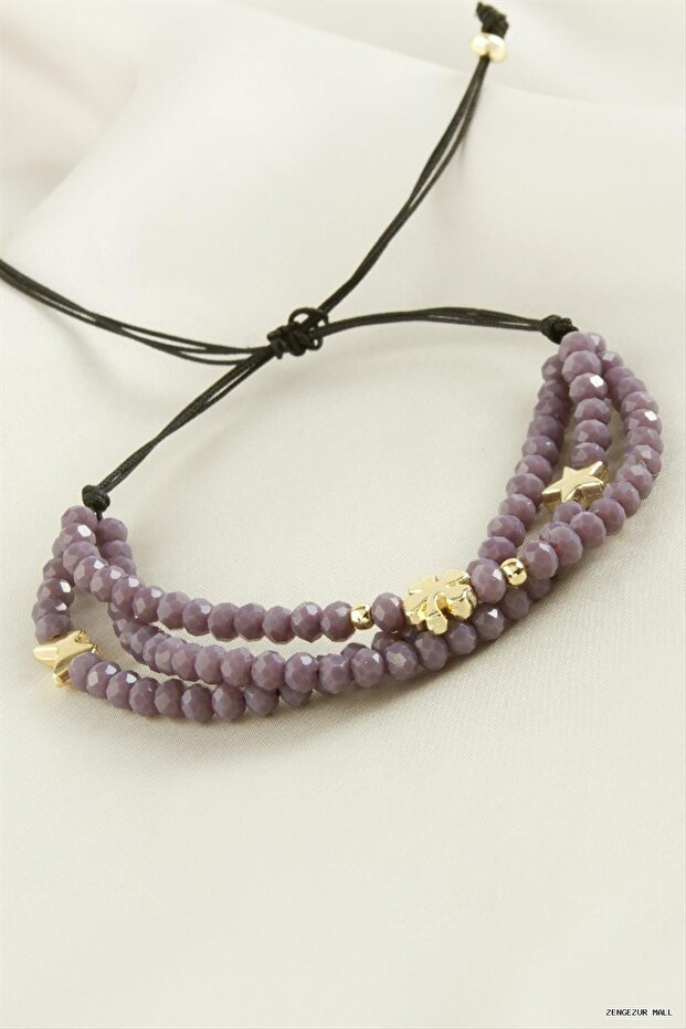 Zngzrmll Triple Crystal (60138) Bracelet Lilac
