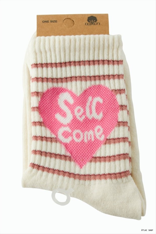 Ilkestor Heart College Socks (25033) 8X28 Cream