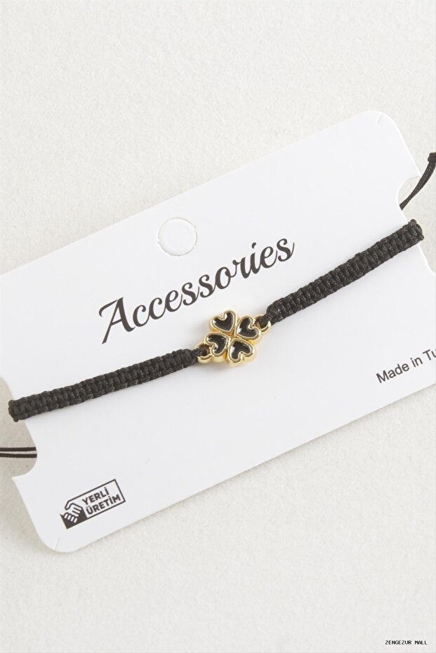 Zngzrmll Yonca Macrame Braided (54901) Bracelet Black