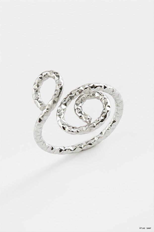 Ilkestor Flower Metal Ring (203341) Silver Color