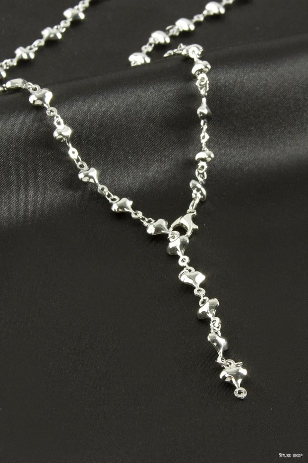 ILKESTOR Metal Y Necklace (204235) Silver Color